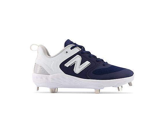 New Balance Women's VELO v3 Metal Fastpitch Softball Cleats - Navy with White - SMVELON3 - Smash It Sports