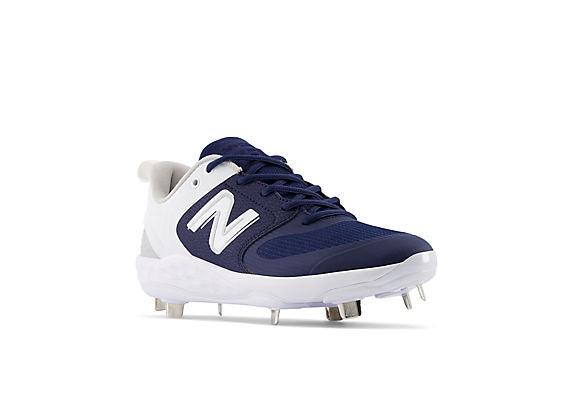 New Balance Women's VELO v3 Metal Fastpitch Softball Cleats - Navy with White - SMVELON3 - Smash It Sports