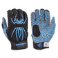 Spiderz HYBRID Batting Gloves - Black/Columbia Blue - Smash It Sports