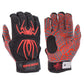 Spiderz HYBRID Batting Gloves - Black/Red - Smash It Sports