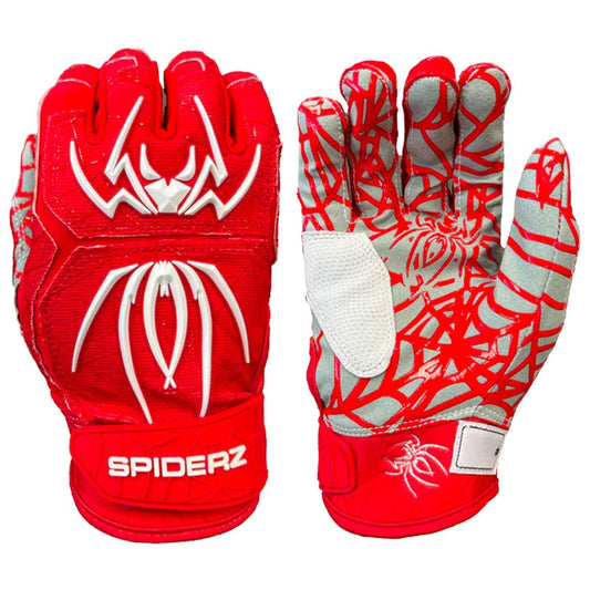 Spiderz HYBRID Batting Gloves - Red/White – Product View | Smash It Sports | pro, web