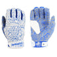 Spiderz HYBRID Batting Gloves - White/Royal Blue - Smash It Sports