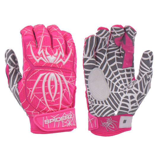 Spiderz HYBRID Limited Edition Batting Gloves - Pink Ribbon - Smash It Sports