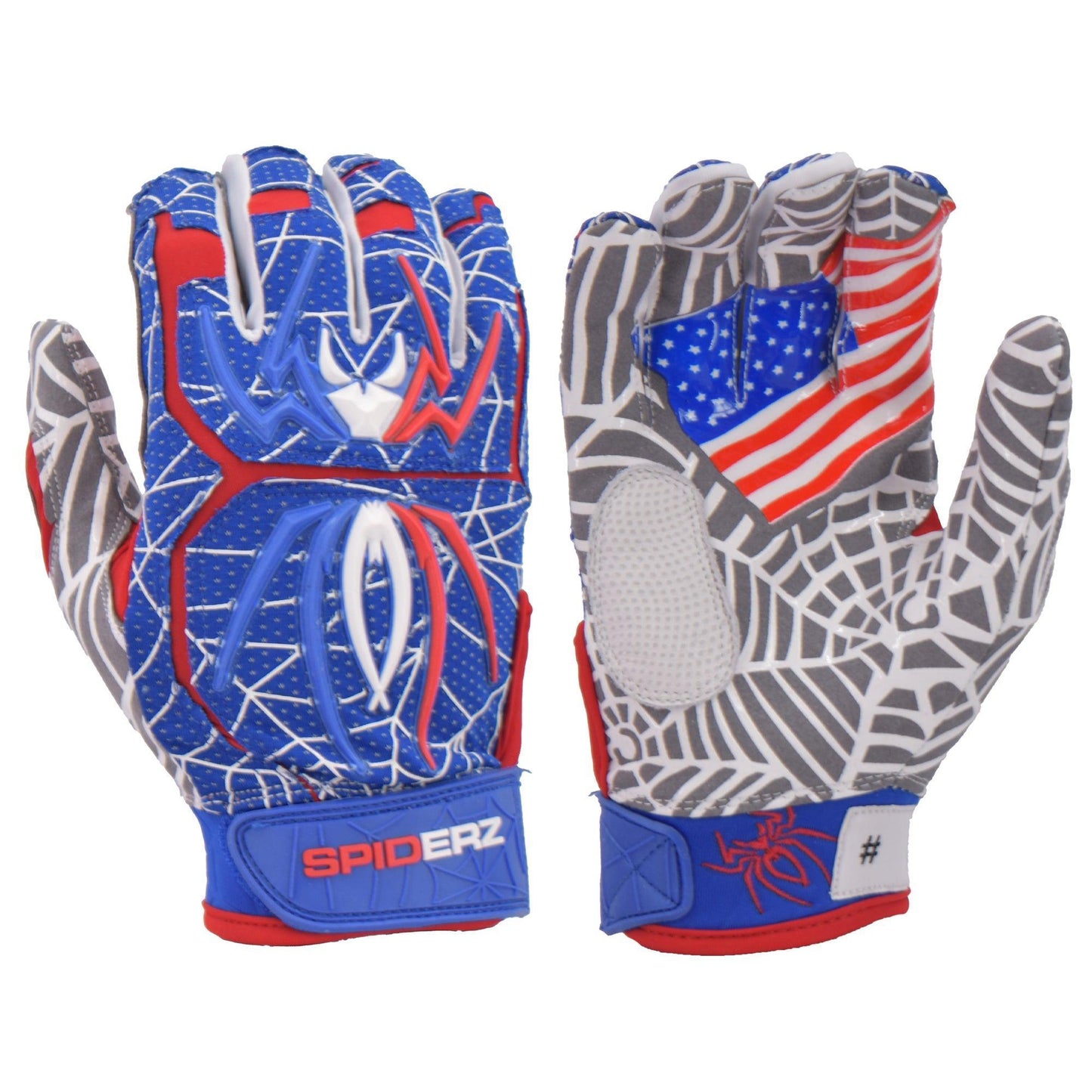 Spiderz HYBRID Limited Edition Batting Gloves - USA – Product View | Smash It Sports | pro, web