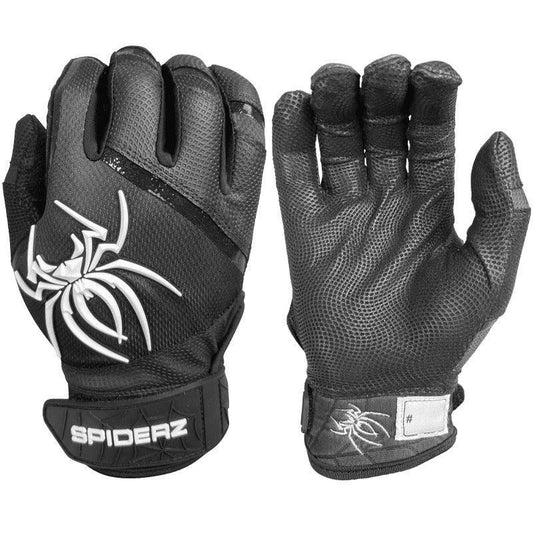 Spiderz PRO Batting Gloves - Black/White – Product View | Smash It Sports | leather, pro
