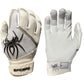 Spiderz PRO Batting Gloves - White/Black/Silver – Product View | Smash It Sports | leather, pro