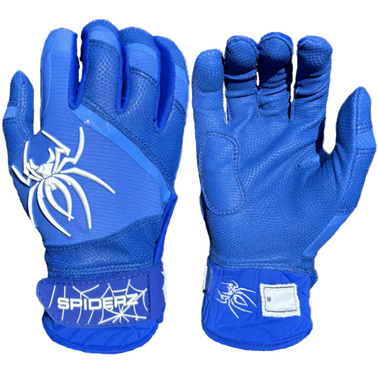 Spiderz Pro Premier Batting Gloves - Royal Blue/White - Smash It Sports