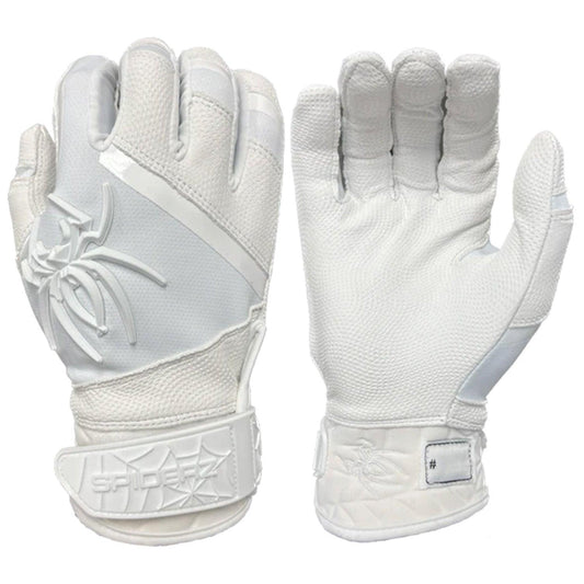 Spiderz Pro Premier Batting Gloves - Whiteout - Smash It Sports