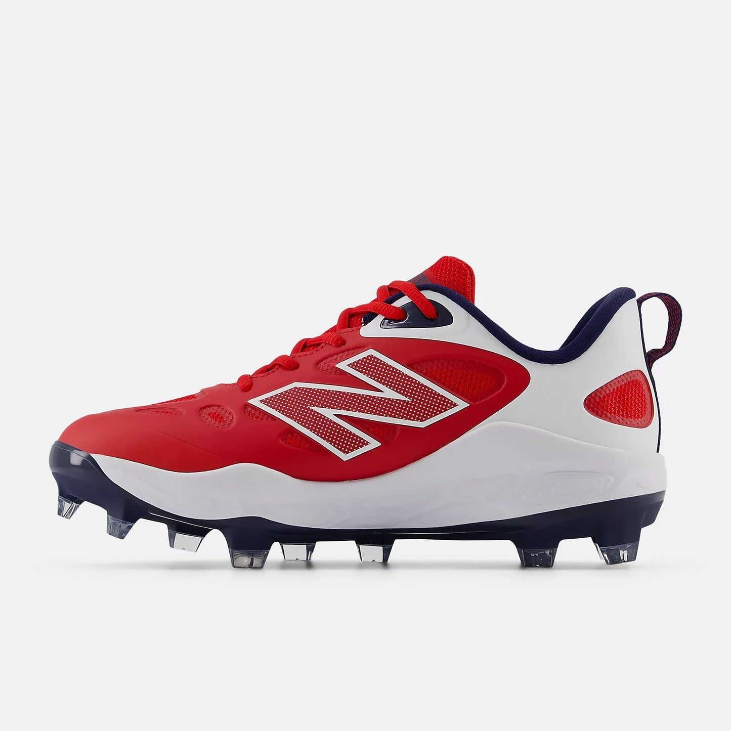 New Balance Women's Fresh Foam X Velo v4 Molded Softball Cleats - Red/White SPVELOU4