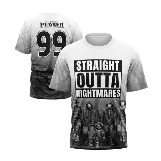 Straight Outta Nightmares Short Sleeve Jersey (Customized Buy-In) - Smash It Sports