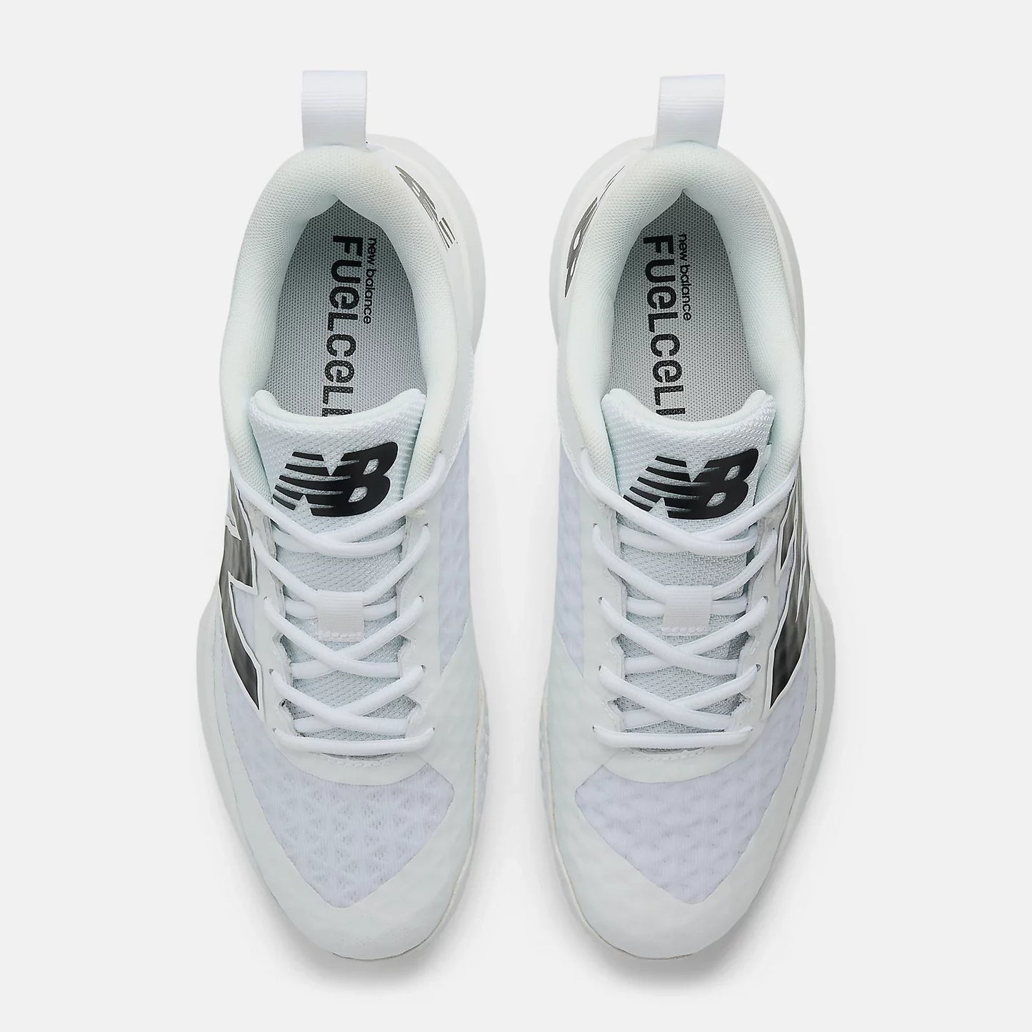 New Balance Men's Fuelcell 4040 v8 Turf Baseball Shoes - White/Black - T4040TW8