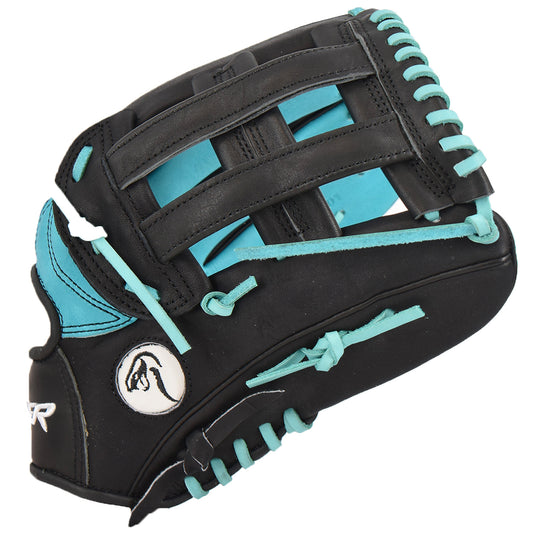 Viper Premium Leather Slowpitch Softball Fielding Glove – Game Ready Edition - VIP-H-SL-BLK-LB-001