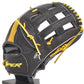 Viper Japanese Kip Leather Slowpitch Softball Fielding Glove Black/Yellow - Smash It Sports