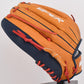 Viper Japanese Kip Leather Slowpitch Softball Fielding Glove - Tan/Navy – Product View | Smash It Sports | leather, kip, pro
