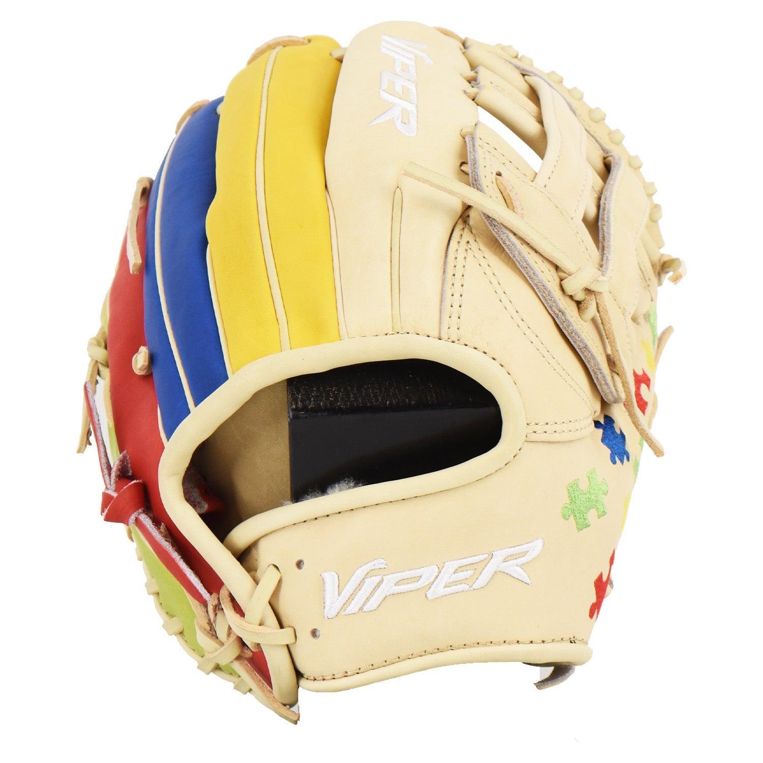 Viper Limited Edition Leather Slowpitch Softball Fielding Glove  Autism Awareness – Third View | Smash It Sports
