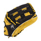 Viper Premium Leather Slowpitch Softball Fielding Glove Black/Yellow - Smash It Sports