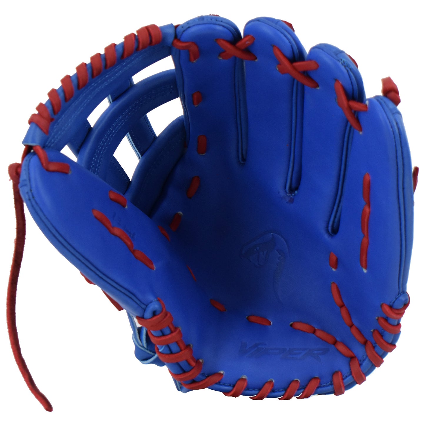 Viper Japanese Kip Leather Slowpitch Softball Fielding Glove â€“ Royal/Red