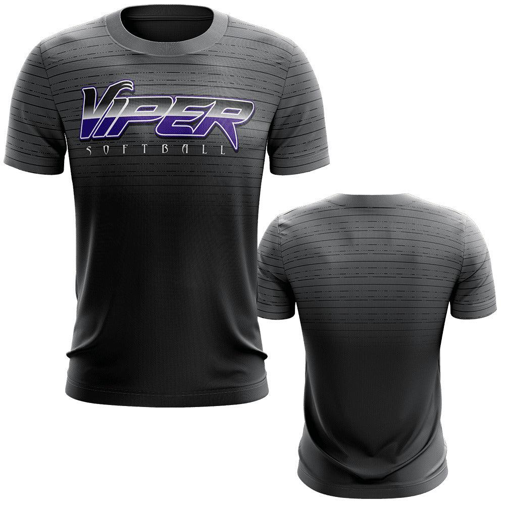 Viper EVO-Tech™ Short Sleeve Shirt - Black Fade Dash - Smash It Sports