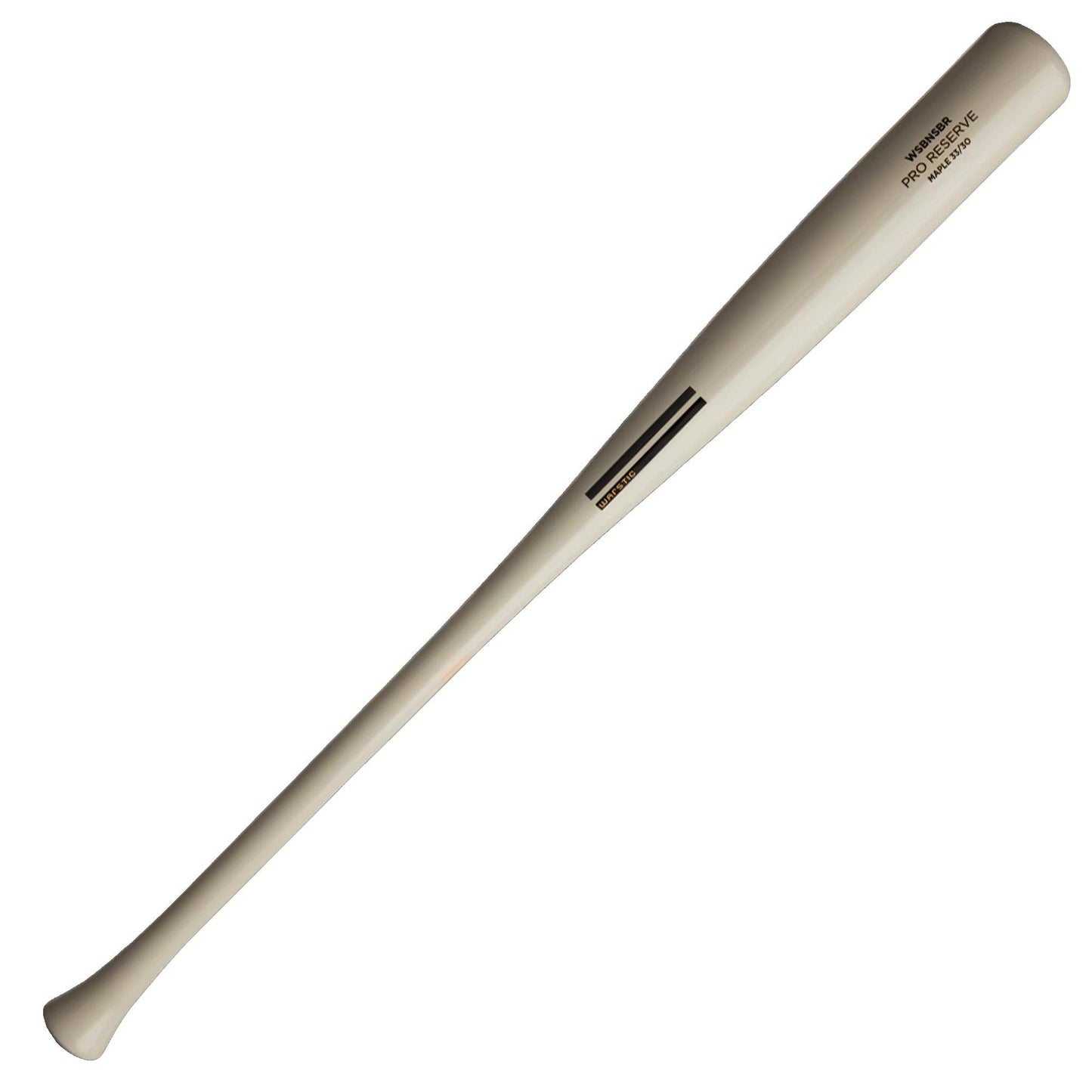 Warstic WSBonesaber Youth Pro Reserve Navajo Bone Maple Wood Baseball Bat – Product View | Smash It Sports | maple, balanced