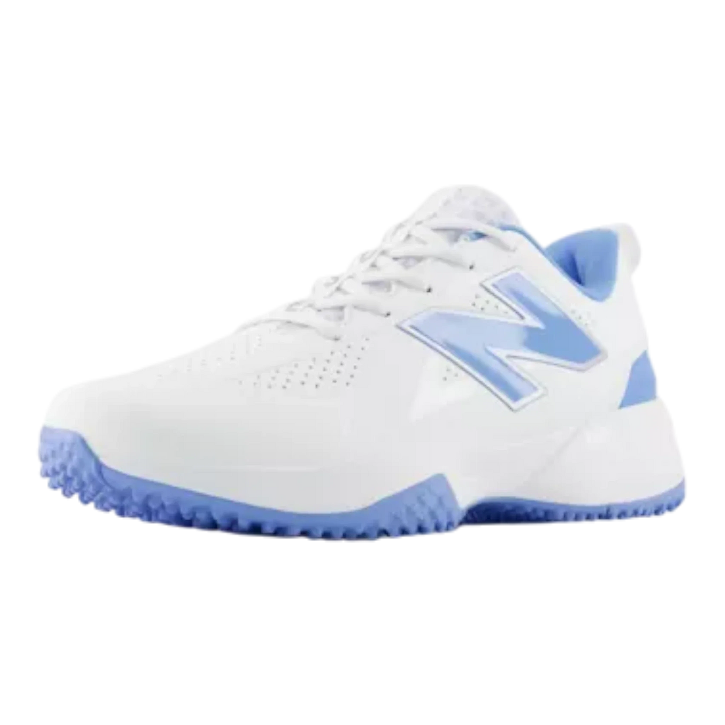 New Balance Women's FUSE v5 Turf Trainer Softball Shoes - White/Carolina - WFUSE6PS