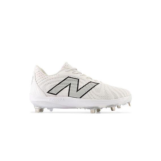 New Balance Men's FuelCell 4040 V7 Metal Baseball Cleats - Optic White / Raincloud - L4040TW7 - Smash It Sports