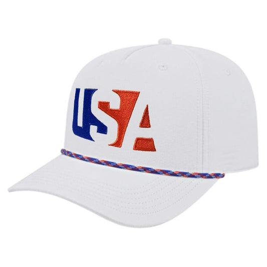 Team USA Shadow Snapback Hat - White - Smash It Sports