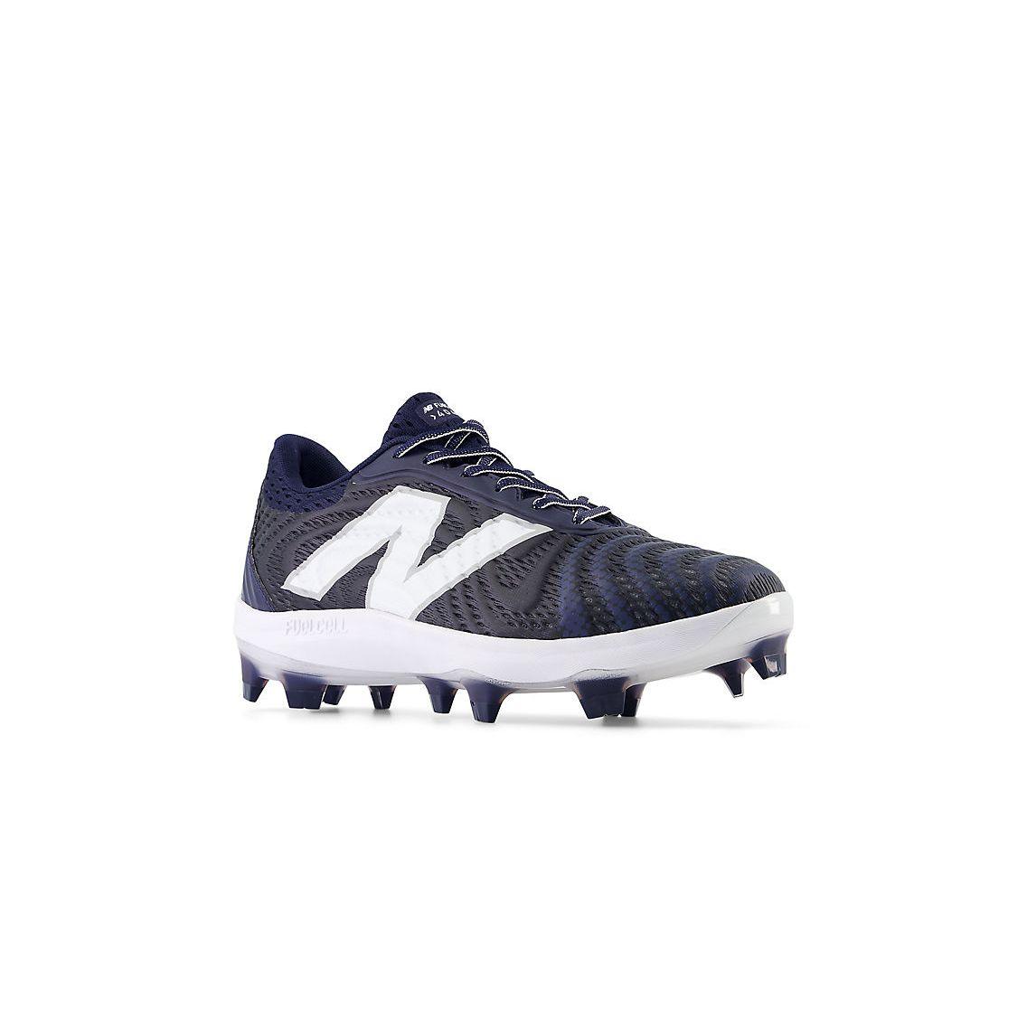 New Balance Men's FuelCell 4040 V7 Molded Baseball Cleats - Team Navy / Optic White - PL4040N7 - Smash It Sports