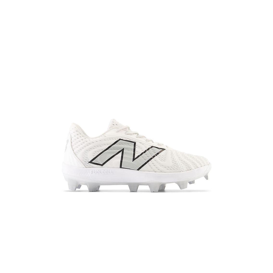 New Balance Men's FuelCell 4040 V7 Molded Baseball Cleats - Optic White / Raincloud - PL4040W7