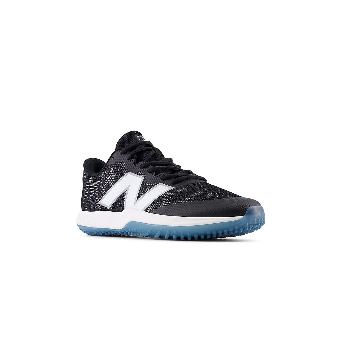New Balance Men's FuelCell 4040 V7 Turf Baseball Shoes - Black / Optic White / Ice Blue - T4040BK7