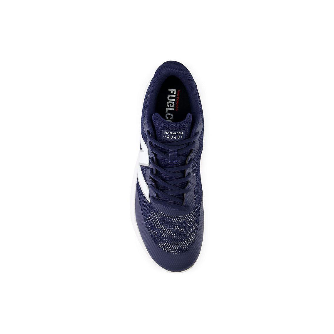 New Balance Men's FuelCell 4040 V7 Turf Baseball Shoes - Team Navy / Optic White - T4040TN7 - Smash It Sports