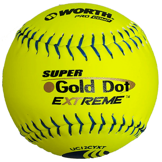 Worth Classic M Super Gold Dot Extreme 40/325 USSSA 12" Slowpitch Softballs - UC12CYXT – Specs Overview | Smash It Sports