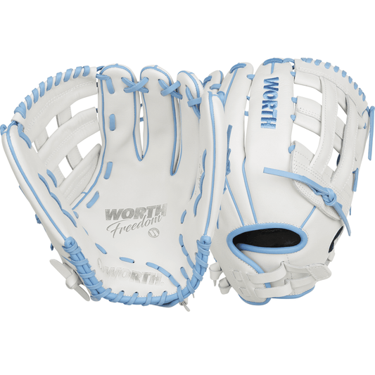 Worth Freedom Series 13" Slowpitch Fielding Glove - WWF130-6WCB – Specs Overview | Smash It Sports | leather, pro, web