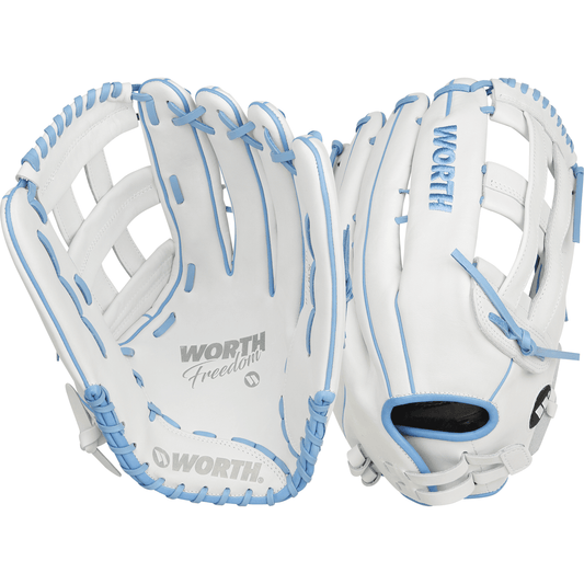 Worth Freedom Series 15" Slowpitch Fielding Glove - WWF150-6WCB – Specs Overview | Smash It Sports | leather, pro, web