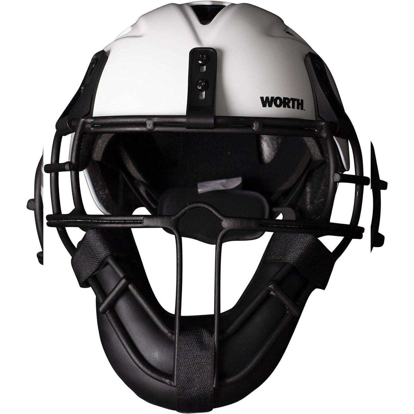 Worth Legit Slowpitch Softball Pitchers Helmet Mask - White - Smash It Sports