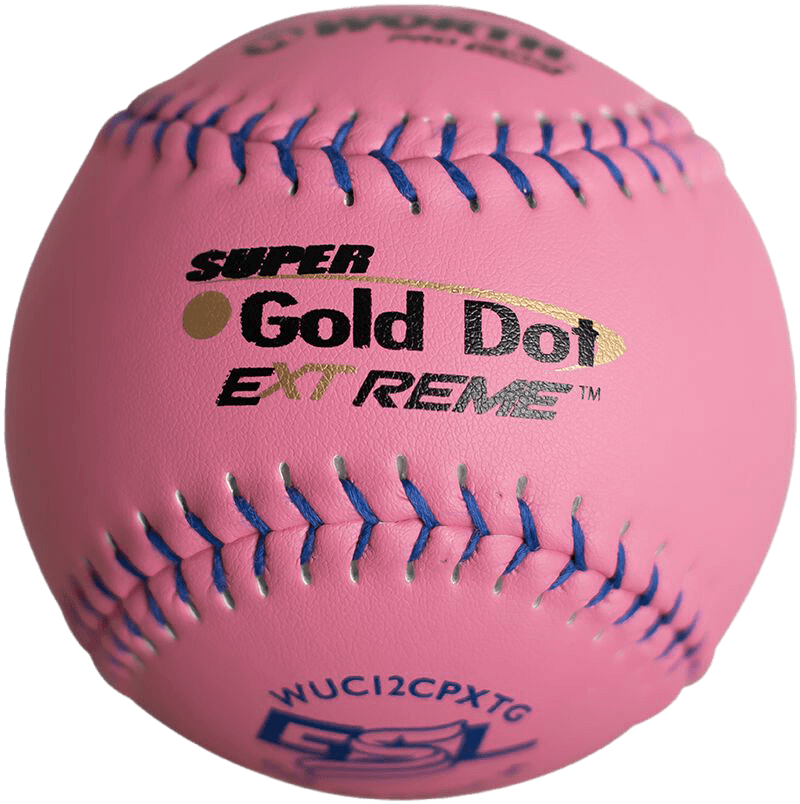 Worth Pink Super Gold Dot Extreme Composite 40/325 GSL 12" Slowpitch Softballs - WUC12CPXTG – Specs Overview | Smash It Sport