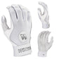 Worth Pro Series Slowpitch Batting Gloves - White – Primary View | Smash It Sports